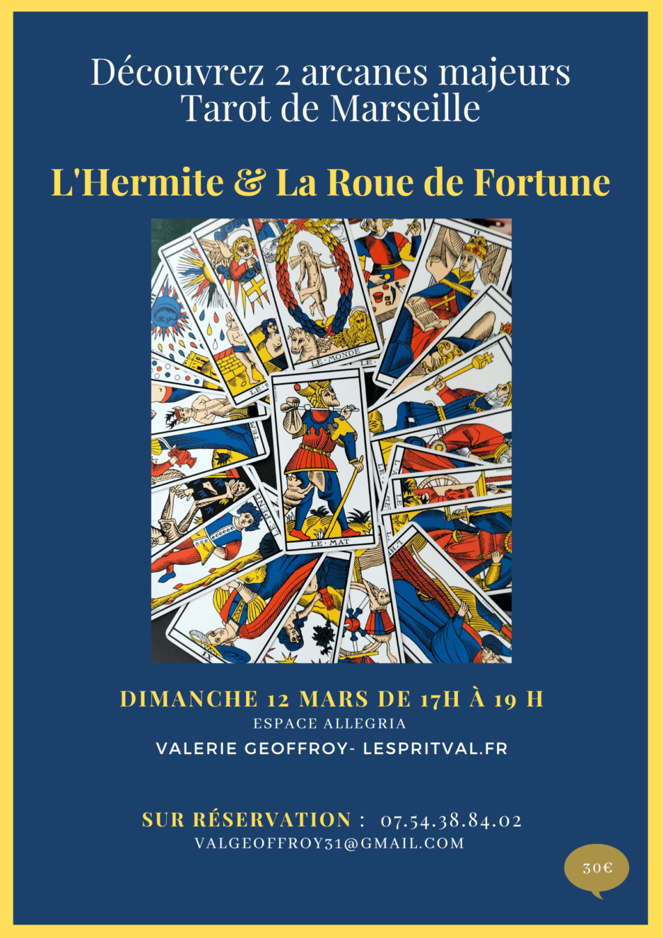 Découvrez 2 arcanes majeurs du Tarot de Marseille L’Hermite et la Roue de Fortune